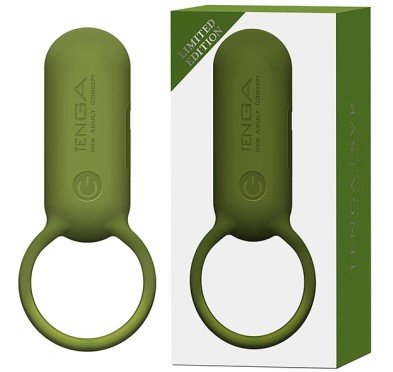 Pierścień wibrujący - Tenga SVR Smart Vibe Ring Forest Khaki